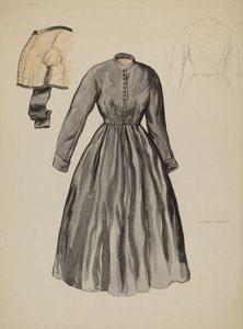 Quaker Jurk, ca. 1937 door Lillian Causey