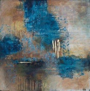 Diepblauwe abstracte texturen