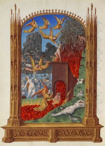 De gezuiverde zielen in het vagevuur Les Très Riches Heures du duc de Berry