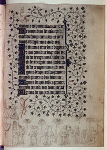 Litanie uit een getijdenboek: een grote processie in Rome tegen de pest door Limbourg Brothers