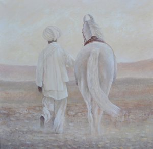 Rabari en wit paard