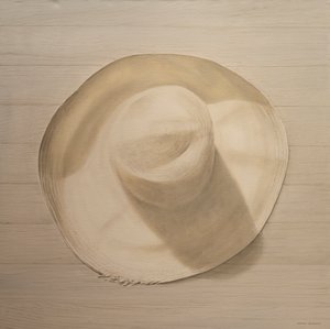 Reishoed op stoffige tafel, 2010