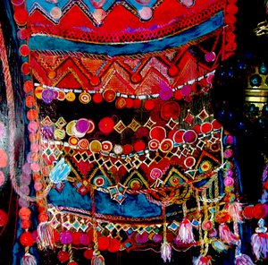 Ethno bag, 2015 (gemengd, acryl, inkt, olie)