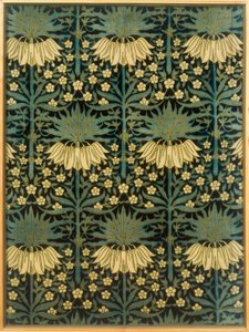 Textiel met bloemmotief door Lindsay Philip Butterfield