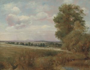 Landschap bij Hampstead met Harrow in de Verte