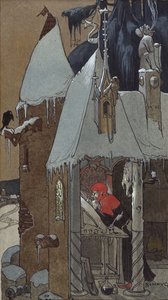 De kopiist. Boekplaat van Robert Forrer, 1890 door Léo Schnug