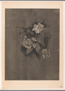 Bloemstuk met rozen door Lodewijk Schelfhout (signed by artist)