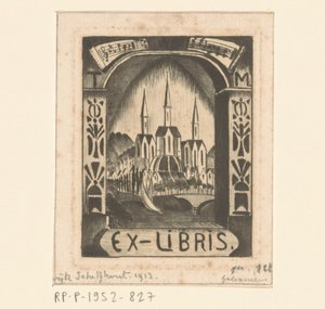 Ex libris van T. Mengelberg