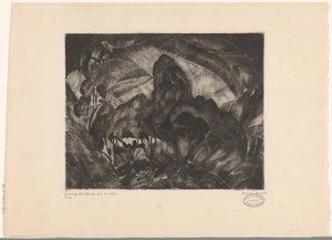 Heuvellandschap met bomen