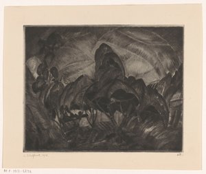 Heuvellandschap met bomen