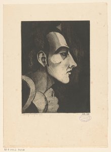 Pierrot I door Lodewijk Schelfhout (signed by artist)