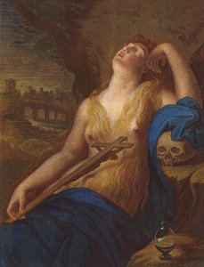 Maria Magdalena door Lodovico (after) Carracci