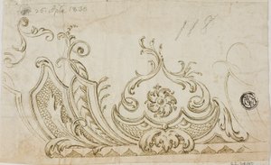 Decoratief ontwerp door Lodovico Carracci