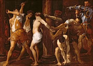 De Geseling van Christus, 1586-87 door Lodovico Carracci