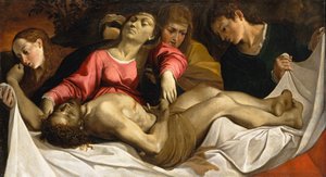 De klaagzang, ca. 1582 door Lodovico Carracci