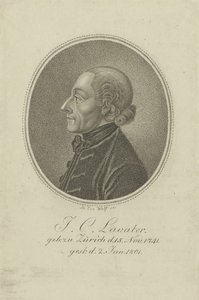 Portret van de dichter en fysiognomist Johann Kaspar Lavater 1741-1801, ca. 1810