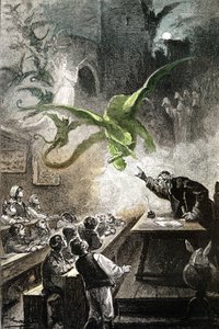 Illustratie van de roman van Jules Verne 