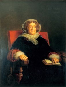 Portret van Madame Clicquot, geboren Ponsardin door Léon Cogniet