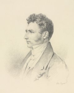 Portret van een Heer door Léon Cogniet