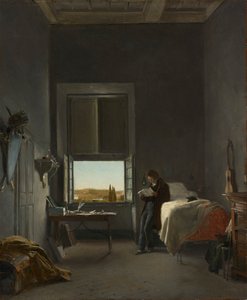 De kunstenaar in zijn kamer in de Villa Medici, Rome