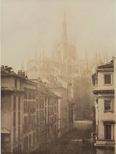 Kathedraal vanaf Corso Francesco, Milaan, 1857