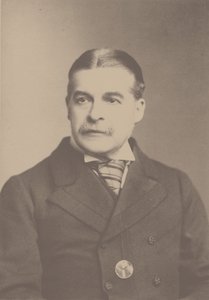 Portret van de Componist Sir Arthur Sullivan 1842-1900, 1880s door London . Photo studio Elliott and