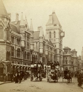 Rechtbanken, Strand, Londen, eind 19e eeuw