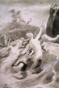 De Kleine Zeemeermin, illustratie voor sprookje van Hans Christian Andersen