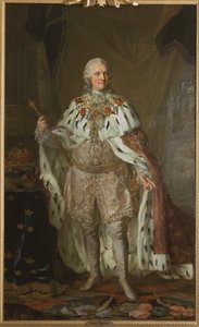 Portret van Adolf Frederik, koning van Zweden door Lorens the Younger Pasch