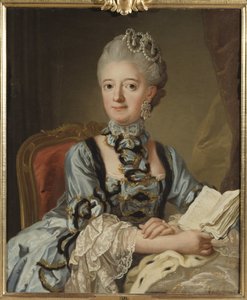 Portret van Louisa Ulrika van Pruisen, koningin van Zweden door Lorens the Younger Pasch