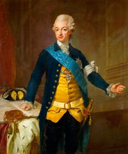 Portret van Gustav III van Zweden door Lorens the Younger Pasch
