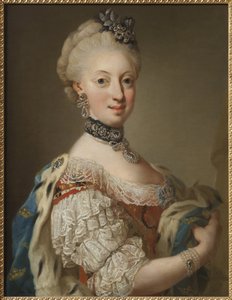 Portret van Sophia Magdalena van Denemarken, koningin van Zweden