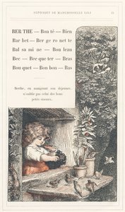 Berthe, Bonte, Bron, Barbet, Kwikstaart, Balsamine, Berk, Snavel, Bekken, Arm, Boeket, Snoep, Onderkant, pagina 15 - Alfabet door juffrouw Lili, door L. Froelich en door een vader (Hetzel zelf). Bibliotheek & Magasin d