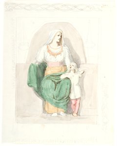 Frigga met Gersimi door Lorenz Frølich
