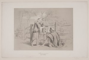 In Kongsgården, pag. 65, illustratie voor Christian Winthers "Hjortens Flugt"