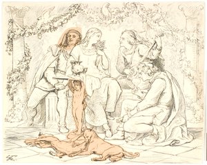 Het hof van liefde in Narbonne