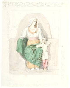 Frigga met Gersimi door Lorenz Frølich