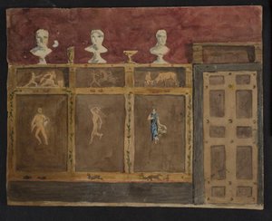 Wanddecoraties voor Valhøj 1838/1839 door Lorenz Frølich