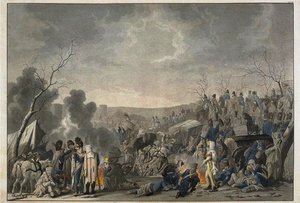 Terugtocht van de Grande Armée uit Moskou in 1812, 1813 door Lorenz Rugendas