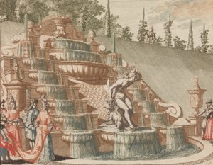 De Waterval van Narcissus, aan de Oostzijde van de Grote Tuin