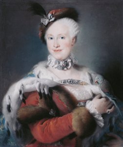 Portret van Infanta Maria Luisa van Spanje door Lorenzo Baldissera Tiepolo