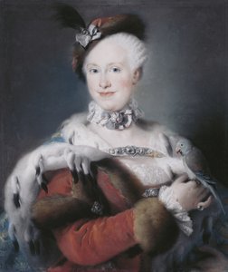 Portret van Infanta Maria Luisa van Spanje 1745-1792, Heilige Roomse Keizerin, 1763 door Lorenzo Baldissera Tiepolo