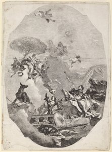 De Triomf van Mars door Lorenzo Baldissera Tiepolo after Giovanni Battista Tiepolo
