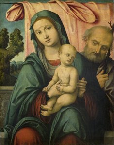De Heilige Familie door Lorenzo Costa (attributed to)
