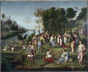 Allegorie van liefde of allegorie van het hof van Isabella d