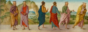 Het wonder van de katafalk (paneel A), circa 1500-1506