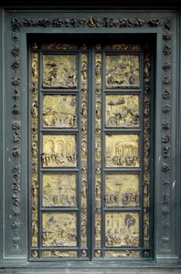 Poort van het Paradijs, gerealiseerd door Ghiberti Lorenzo (1378-1443)