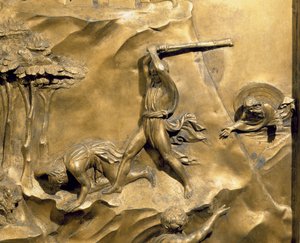 Het verhaal van Kaïn en Abel, detail (na restauratie)