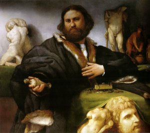 Andrea Odoni (1488-1545) door Lorenzo Lotto
