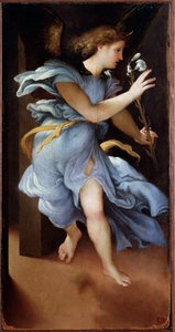 Engel van de Aankondiging door Lorenzo Lotto